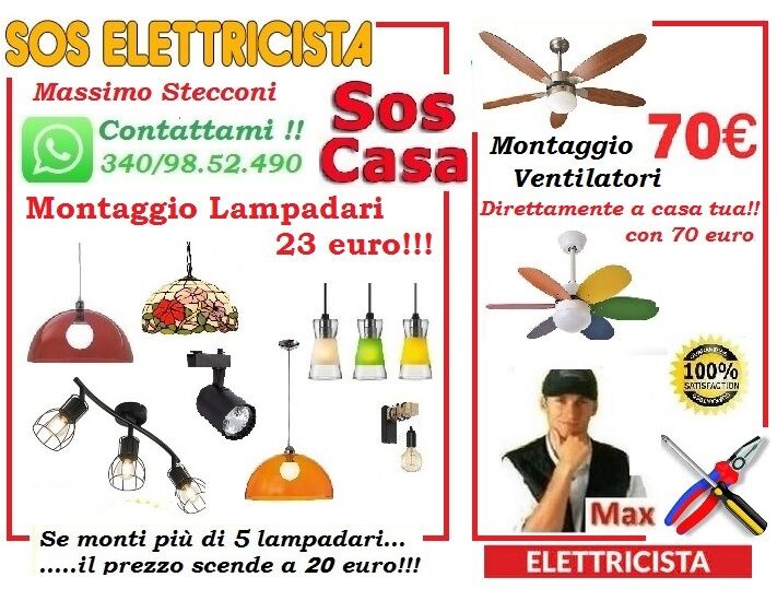 5222428  Elettricista lampadario Roma